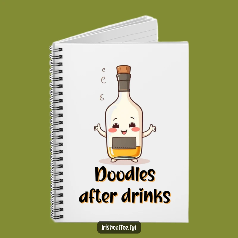 Funny Whisky Dance Notebook: Journal Your Thoughts with a Wobbly Bottle, Handy Funny Gift