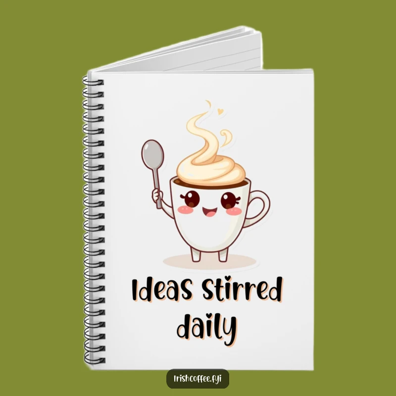 Funny Coffee Cup Character Notebook a Cheerful Journal Gift for Ideas
