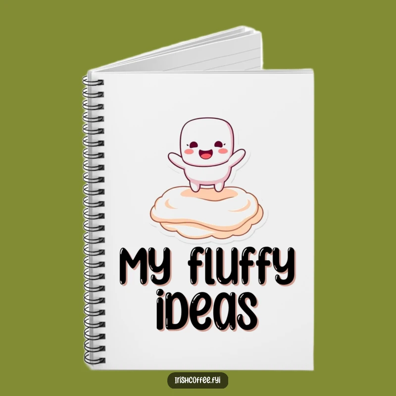 Funny Marshmallow Bounce Notebook - Journal Sweet Topping Pages, Perfect Funny Gift