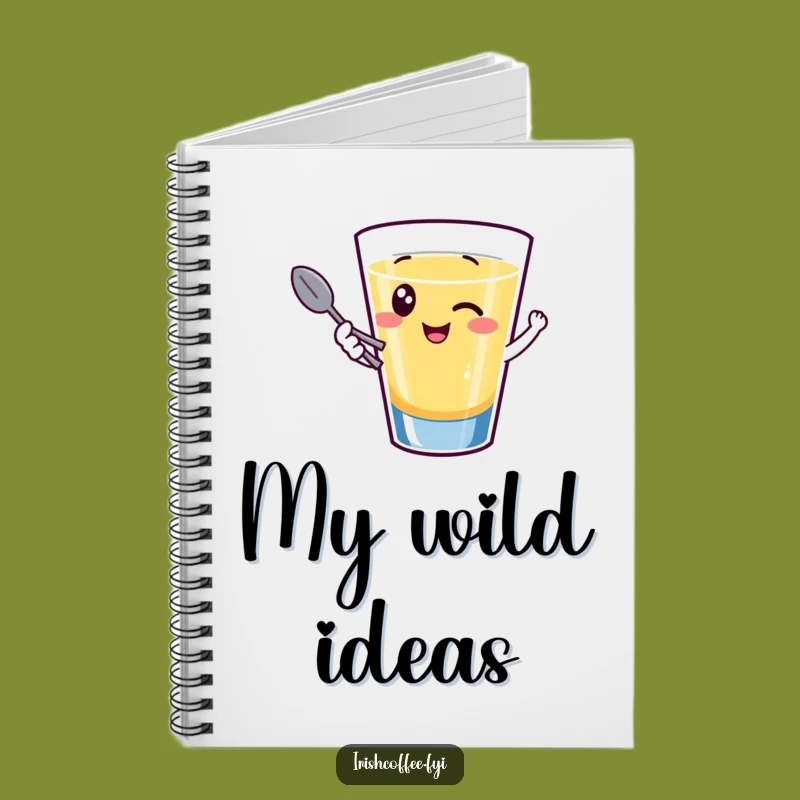 Funny Notebook: Giggling Shot Glass Wink Cover, Your Hilarious Party Journal
