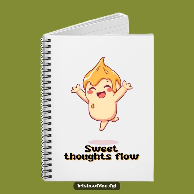 Funny Caramel Leap Notebook: Jot Down Sweet Ideas, A Humorous Gift