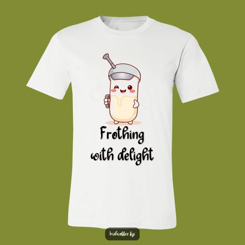 Funny Milk Frother T-Shirt: Bubbly Barista Tee, Ideal Humorous Gift