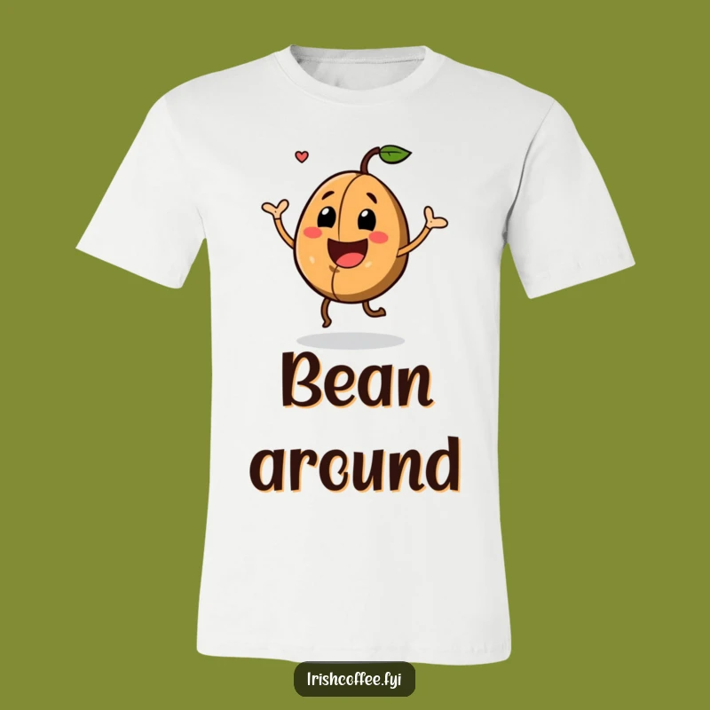 Funny Dancing Coffee Bean T-Shirt: Wear Your Morning Energy with Joyful Style