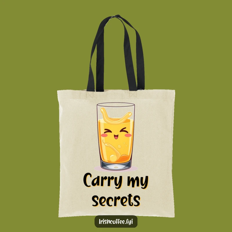 Funny Winking Whiskey Tote Bag - Carry Your Cheers - Perfect Funny Gift