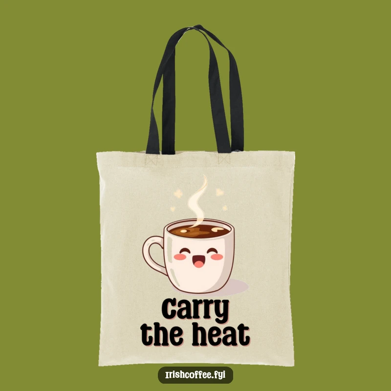 Funny Dancing Coffee Tote Bag: Carry Your Essentials with Steamy Joy