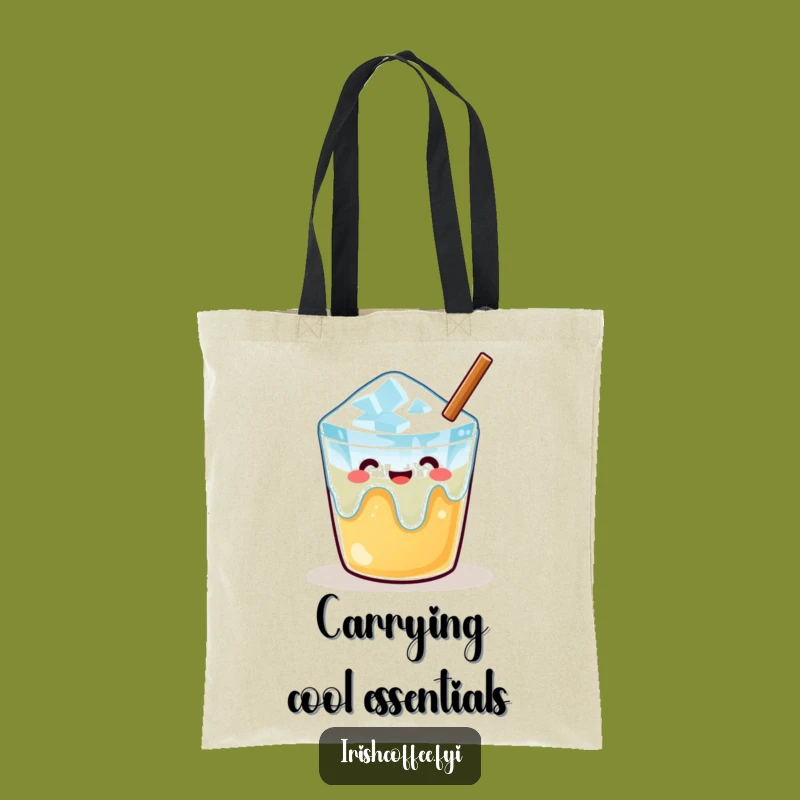 Funny Melting Ice Cube Tote Bag - Carry Calm, Ideal Funny Gift