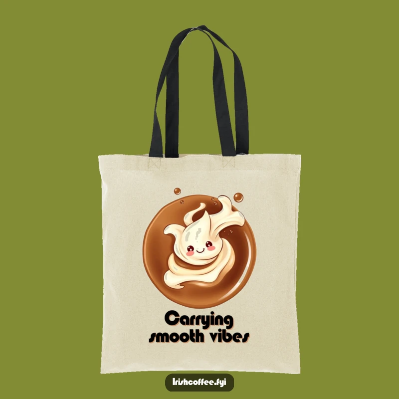 Funny Smiling Cream Splash Tote Bag - Carry Elegance, Ideal Funny Gift