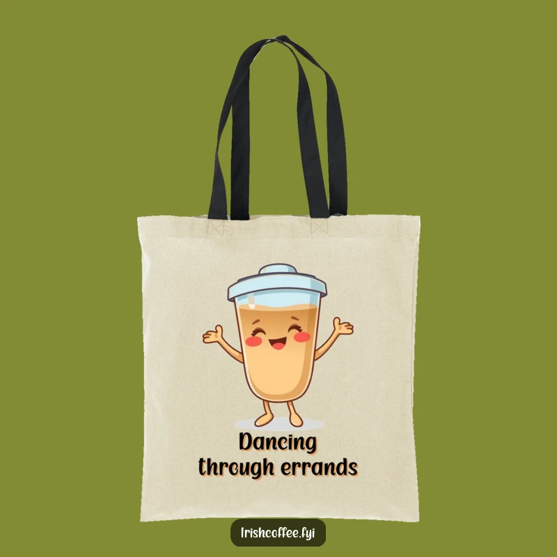 Funny Coffee Dance Tote Bag: Carry Your Energy and Smiles Everywhere