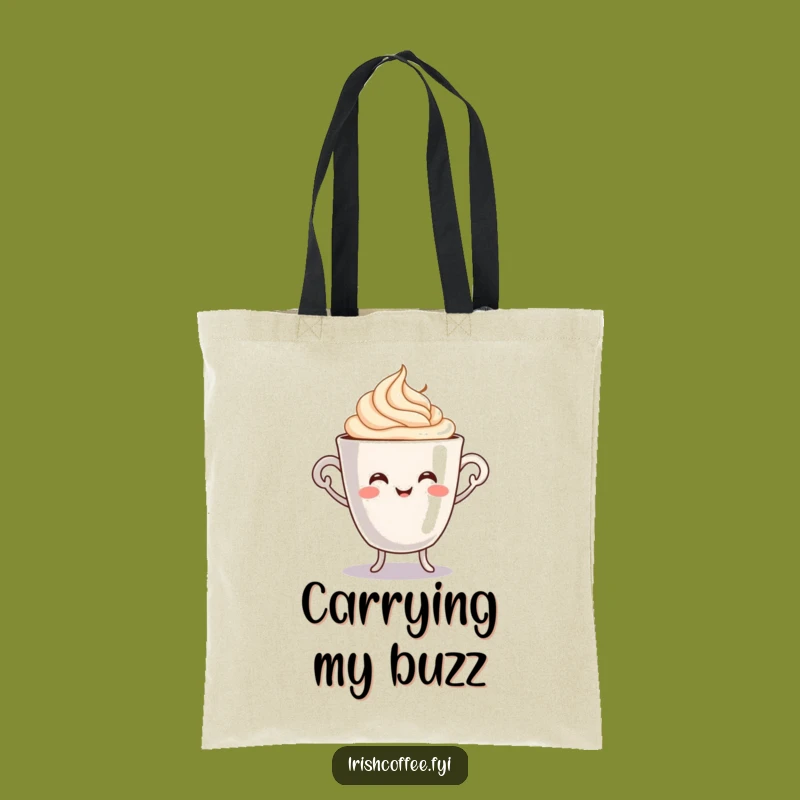 Funny Jigging Coffee Cup Tote Bag - Stylish Morning Carryall, Gift