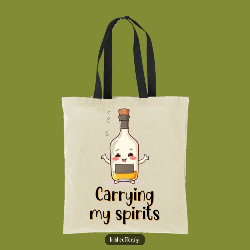Funny Whisky Dance Tote Bag: Carry Your Spirit with a Wobbly Bottle, Essential Funny Gift